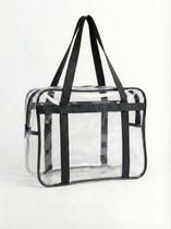 Sacola Bolsa Jumbo Multiuso Cristal PVC 0,20mm com reforço EXTRA Alças de Nylon Maternidade Praia Uso institucional