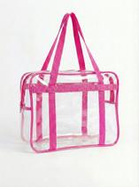 Sacola Bolsa Jumbo Multiuso Cristal PVC 0,20mm com reforço EXTRA Alças de Nylon Maternidade Praia Uso institucional