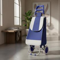 Sacola Carrinho De Feira Multiuso Dobrável 32kg Reforçada