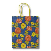 Sacola chita flores (17,5x8,5x21,5cm) c/ 10 un. Sacola chita flores (17,5x8,5x21,5cm) c/ 10 un.