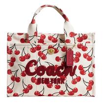 Sacola Coach Cargo Chalk, lona multialgodão, 13", laptop
