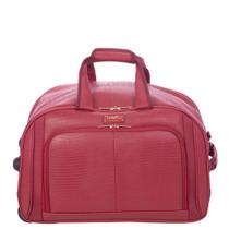 Sacola com Carrinho Média Croco 4T - Vinho