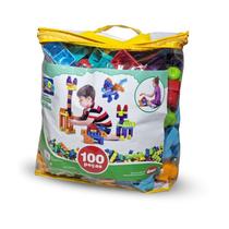 Sacola construção blocolandia 100 peças - dismat