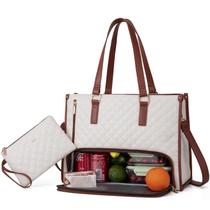 Sacola de almoço LOVEVOOK para mulheres com compartimento para laptop de 15,6"