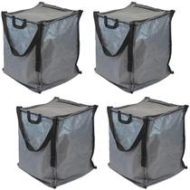 Sacola de armazenamento DURASACK Heavy Duty 22 galões 113,6 L cinza x4