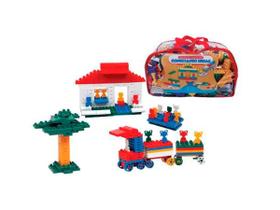 Sacola de Blocos de Montar Conectando Ideias 1000 Peças