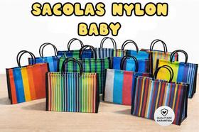 Sacola de Feira Baby Confeccionada em Nylon - 01 Peça - 22x16x11cm