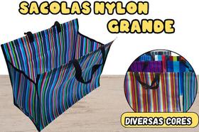 Sacola de Feira Grande em Nylon - 01 Peça - 45x36x23cm