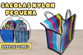 Sacola de Feira Pequena em Nylon - 01 Peça - 30x29x15cm Sacola de Feira Pequena em Nylon - 01 Peça - 30x29x15cm