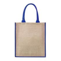 Sacola de Juta Ecobag Retornável Alça Interna Costurada Reforçada Bolsa de Ombro Praia Viagens Clube Piscina Brindes