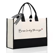 Sacola de lona Afterprints Boss Lady Things para mulheres