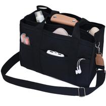 Sacola de lona Barsine Medium Lightweight com bolsos pretos Sacola de lona Barsine Medium Lightweight com bolsos pretos