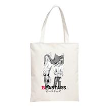 Sacola de lona Beastars Anime 33x29cm algodão-poliéster