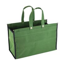 Sacola de lona bolsa de lona resistente para supermercado feira hortfrut VERDE