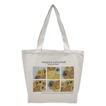 Sacola de lona BROADREAM Aesthetic Sunflower Design Women