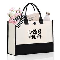 Sacola de Lona Craftique Dog Mom - Presente para Mulheres Sacola de Lona Craftique Dog Mom - Presente para Mulheres