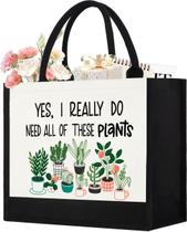 Sacola de lona GevguxLuo para mulheres, presente para amantes de plantas Sacola de lona GevguxLuo para mulheres, presente para amantes de plantas