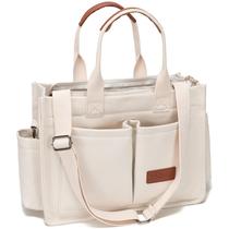 Sacola de Lona Grande ZHMO para Mulheres - Com Bolsos e Zíper Sacola de Lona Grande ZHMO para Mulheres - Com Bolsos e Zíper
