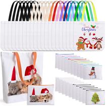 Sacola de lona MAFYE Sublimation Blanks, pacote com 40 bolsas