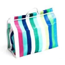 sacola de nylon multicoloridas Média