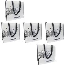 Sacola De Ombro Bolsa Ecobag Kit 5 Uni Ecologica Mercado Compra Dobravel Resistente Reciclavel Sacola De Ombro Bolsa Ecobag Kit 5 Uni Ecologica Mercado Compra Dobravel Resistente Reciclavel