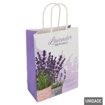 Sacola de Papel 30x16cm Flores Lavanda - Tudo em Caixa Sacola de Papel 30x16cm Flores Lavanda - Tudo em Caixa