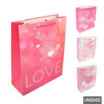 Sacola De Papel 32x26cm Coração Frase Love - Tudo Em Caixa Sacola De Papel 32x26cm Coração Frase Love - Tudo Em Caixa