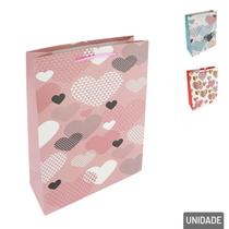 Sacola de Papel 32x26cm Corações Glitter - Tudo em Caixa Sacola de Papel 32x26cm Corações Glitter - Tudo em Caixa