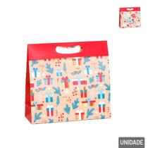 Sacola de Papel 32x30cm Figuras Natalinas - Tudo em Caixa