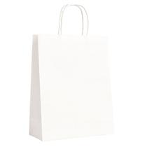 Sacola de Papel Branca p/ Presente XL 31x42x12cm - Pct c/ 12