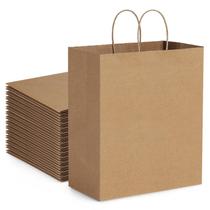 Sacola de papel Dream Kraft 10x17x30cm com alças 100 unidades marrons Sacola de papel Dream Kraft 10x17x30cm com alças 100 unidades marrons
