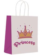 Sacola de Papel Infantil Princesa P com 10 unidades Scrity