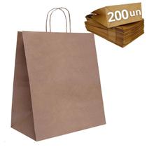 Sacola De Papel Kraft Monolúcido P 26x25x12 - 200un