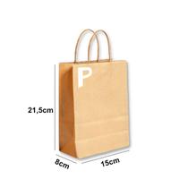 Sacola de papel Kraft pacote com 50 unidades Cromus Sacola de papel Kraft pacote com 50 unidades Cromus