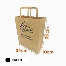 Sacola de Papel Kraft Personalizado MOD 05 - 24x10x30,5 cm - PCT 1000 UNID - EPLAX EMBALAGENS