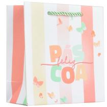 Sacola de papel para presentes Páscoa Vibrante Pop P 5,5x7x14,3