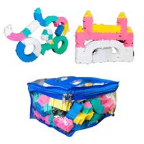 Sacola de Peças de Montar Criativo Monta Tudo 80 Peças Sacola de Peças de Montar Criativo Monta Tudo 80 Peças