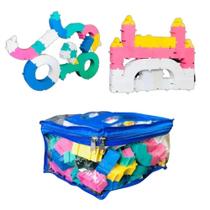 Sacola De Peças De Montar Criativo Monta Tudo 80 Peças Sacola De Peças De Montar Criativo Monta Tudo 80 Peças