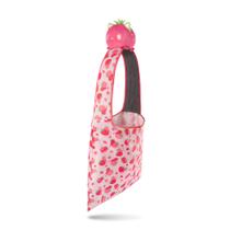 Sacola de pelúcia TeeTurtle Strawberry Cats com polvo reversível