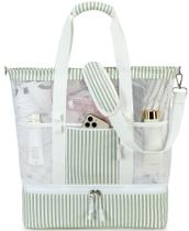 Sacola de praia Bluboon Mesh com compartimento refrigerador para mulheres