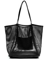 Sacola de praia HOXIS Mesh para mulheres em nylon e poliéster