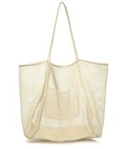 Sacola de praia HOXIS Mesh para mulheres em nylon e poliéster Sacola de praia HOXIS Mesh para mulheres em nylon e poliéster