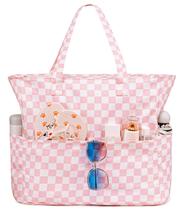 Sacola de praia impermeável para mulheres e mulheres, sacola de ginástica extra grande, bolsa de mão com compartimento úmido para viagens de fim de semana