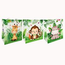Sacola de Presente com Estampa Animais Presentes Lembrancinhas Aniversário Sacola de Presente com Estampa Animais Presentes Lembrancinhas Aniversário