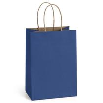 Sacola de presente de papel Dream Kraft Paper 100 unidades azul marinho Sacola de presente de papel Dream Kraft Paper 100 unidades azul marinho