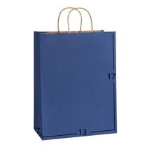 Sacola de presente de papel Dream Navy Blue Kraft Paper 13x7x17cm 50 unidades Sacola de presente de papel Dream Navy Blue Kraft Paper 13x7x17cm 50 unidades