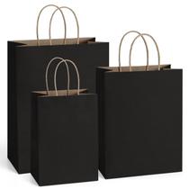 Sacola de presente Dream Kraft Paper 13x8x21cm 25 unidades pretas Sacola de presente Dream Kraft Paper 13x8x21cm 25 unidades pretas