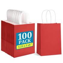 Sacola de presente Dream Kraft Paper Red 13,3 x 7,6 x 20,3 cm 100 unidades Sacola de presente Dream Kraft Paper Red 13,3 x 7,6 x 20,3 cm 100 unidades