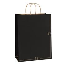 Sacola de presente Dream Recycled Black Kraft Paper 13x7x17cm 50ct Sacola de presente Dream Recycled Black Kraft Paper 13x7x17cm 50ct