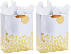 Sacola de presente Hallmark 13 grande com papel de seda (pacote com 2)